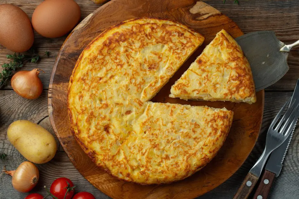 Omelette à l’oignon doux des Cévennes